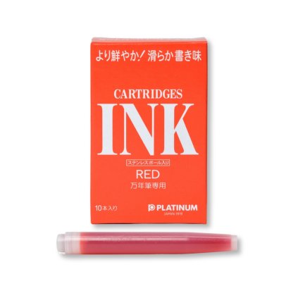 inkoustove bombicky platinum 10 ks red