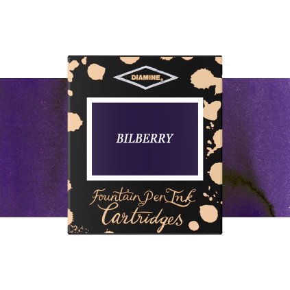 inkoustové bombičky diamine 6 ks bilberry