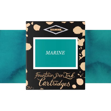 inkoustové bombičky diamine 6 ks marine