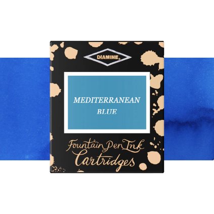 inkoustové bombičky diamine 6 ks mediterranean blue