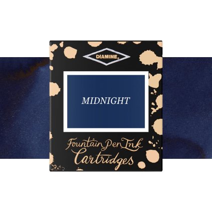 inkoustové bombičky diamine 6 ks midnight