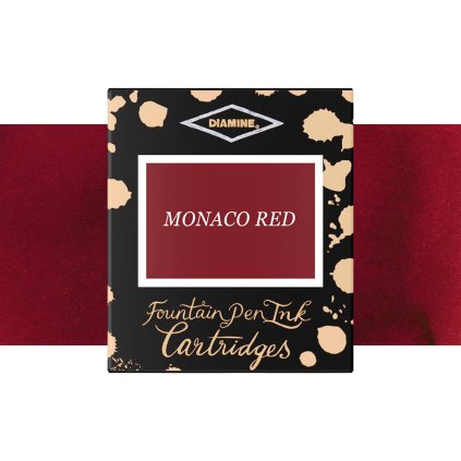 inkoustové bombičky diamine 6 ks monaco red