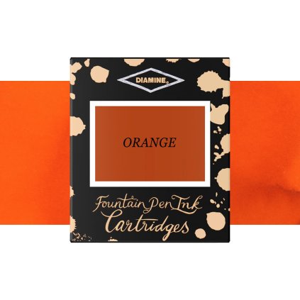 inkoustové bombičky diamine 6 ks orange