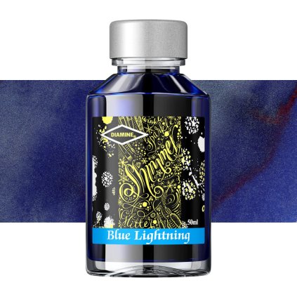 inkoust diamine třpytivý 50 ml blue lightning