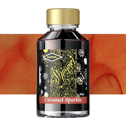 inkoust diamine třpytivý 50 ml caramel sparkle