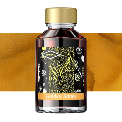 inkoust diamine třpytivý 50 ml golden sands