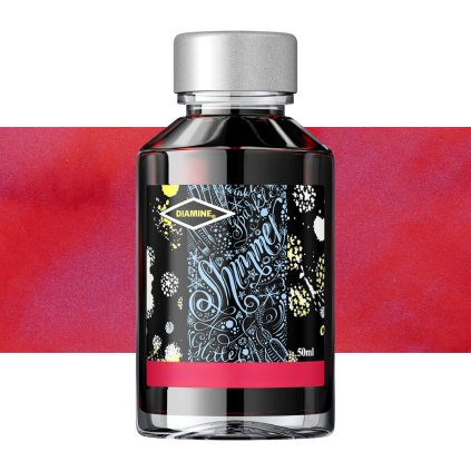inkoust diamine třpytivý 50 ml red sky