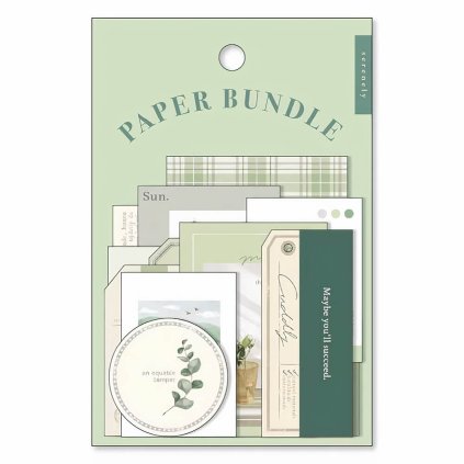 samolepky mind wave kolekce paper bundle green (1)