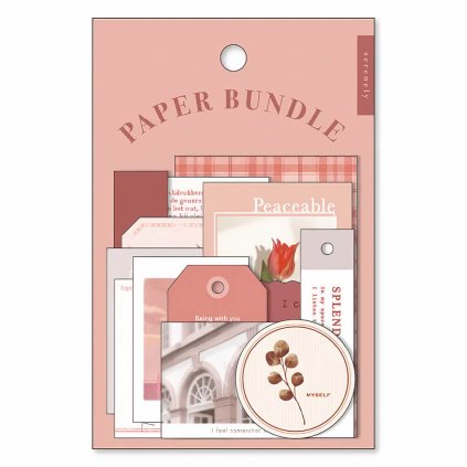 samolepky mind wave kolekce paper bundle red