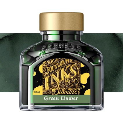 inkoust diamine 80 ml green umber