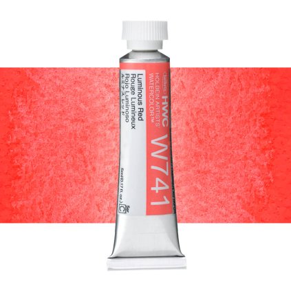 akvarelova barva holbein luminous red W741
