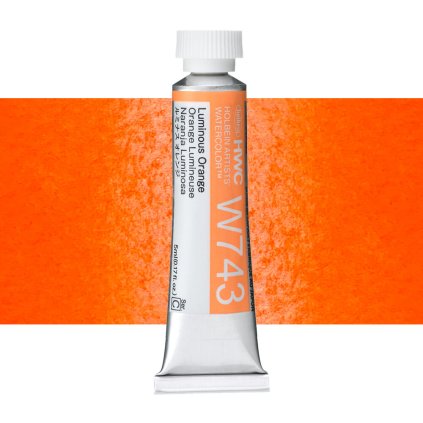 akvarelova barva holbein luminous orange W743