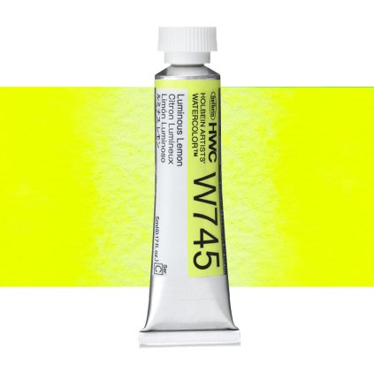 akvarelova barva holbein luminous lemon W745