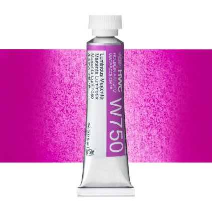 akvarelova barva holbein luminous magenta W750