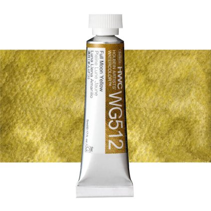 akvarelova barva holbein 5 ml full moon yellow WG512