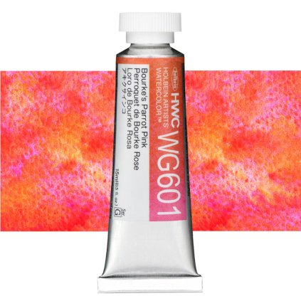 akvarelova barva holbein 15 ml bourkes parrot pink WG601