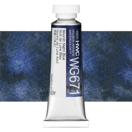 akvarelova barva holbein 15 ml moonlit night blue WG671
