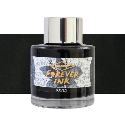 Vodeodolny inkoust Diamine Forever Ink Raven