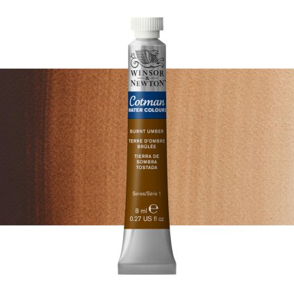 akvarelová barva cotman tuba burnt umber