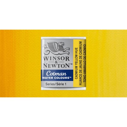 akvarelová barva cotman půlpánvička cadmium yellow hue