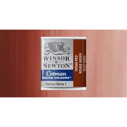 akvarelová barva cotman půlpánvička indian red