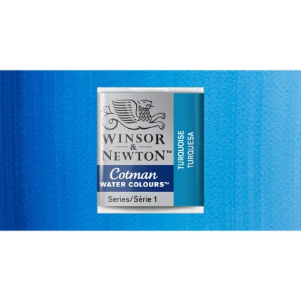 akvarelová barva cotman půlpánvička turquoise