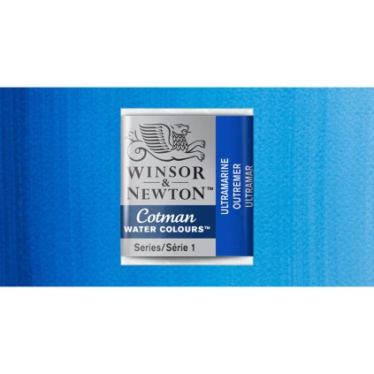 akvarelová barva cotman půlpánvička ultramarine