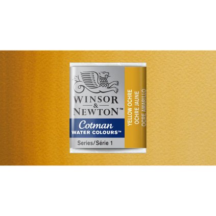 akvarelová barva cotman půlpánvička yellow ochre