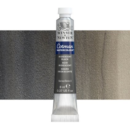 akvarelová barva cotman tuba iridescent black