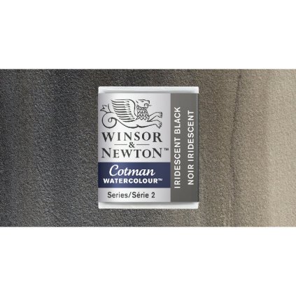akvarelová barva cotman půlpánvička iridescent black