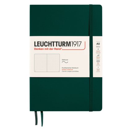 Zapisnk Leuchtturm1917 411 A5 softcover forest green