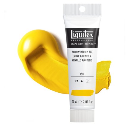 akrylova barva liquitex heavy body yellow medium azo