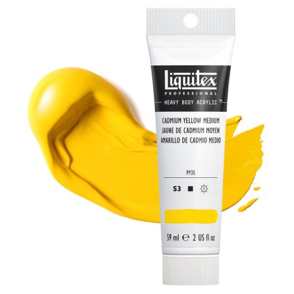 akrylova barva liquitex heavy body cadmium yellow medium