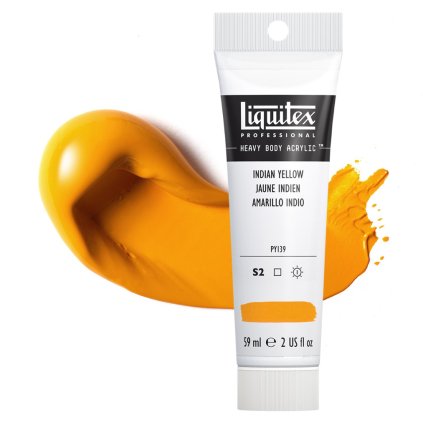 akrylova barva liquitex heavy body indian yellow