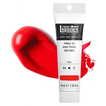 akrylova barva liquitex heavy body pyrolle red
