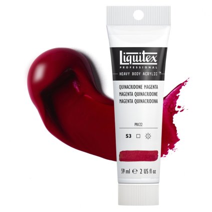 akrylova barva liquitex heavy body quinacridone magenta