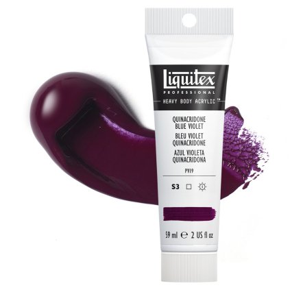 akrylova barva liquitex heavy body quinacridone blue violet