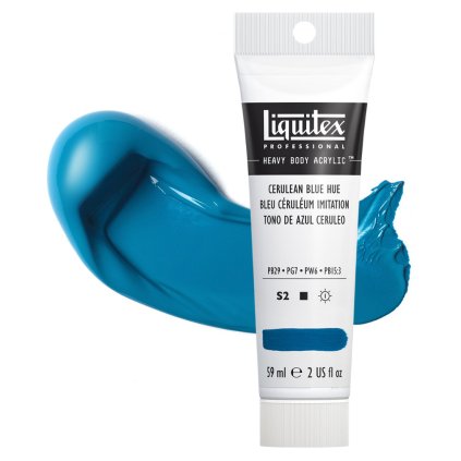 akrylova barva liquitex heavy body cerulean blue hue