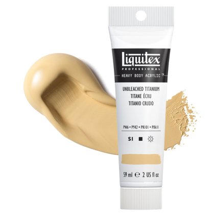 akrylova barva liquitex heavy body unbleached titanium