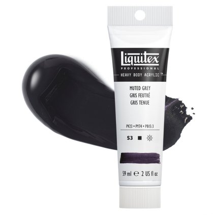 akrylova barva liquitex heavy body muted grey