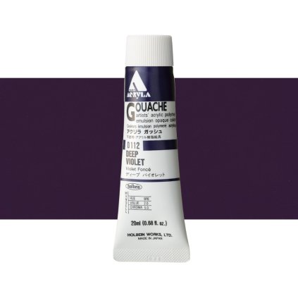 akrylový kvaš holbein d112 deep violet