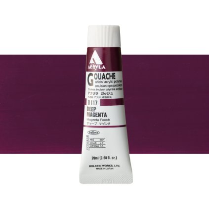 akrylový kvaš holbein d117 deep magenta