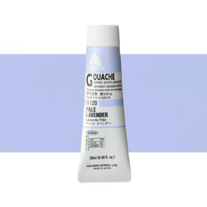 akrylový kvaš holbein d120 pale lavender