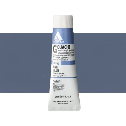akrylový kvaš holbein d158 ash blue