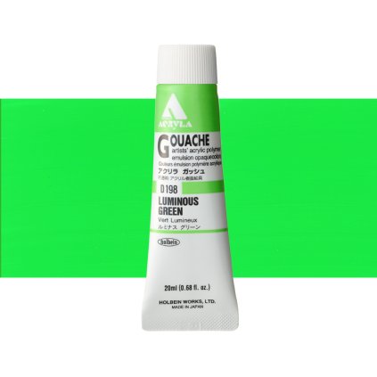 akrylový kvaš holbein d198 luminous green
