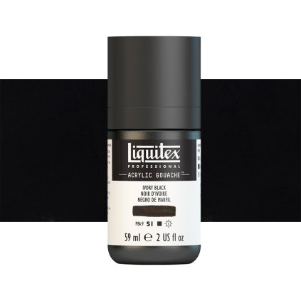 akrylovy kvas liquitex ivory black