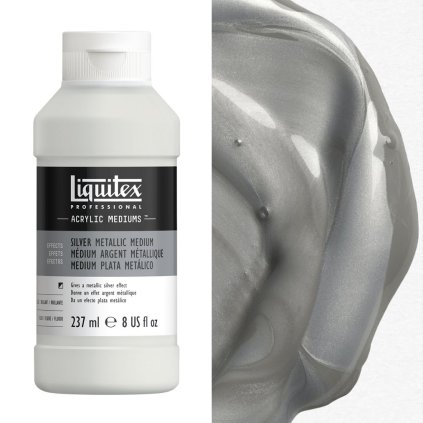 metalicke medium Liquitex Professional Silver