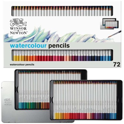 akvarelove pastelky Winsor Newton sada 72 ks