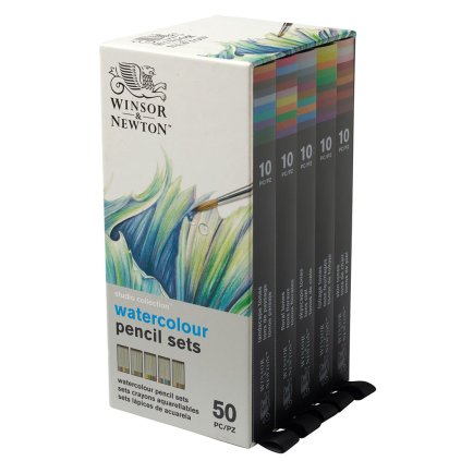 akvarelove pastelky Winsor Newton sada 50 ks
