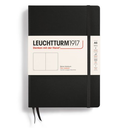Zapisnk Leuchtturm1917 A5 black cisty